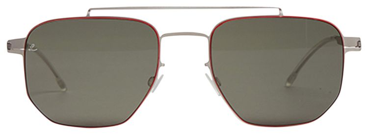 Mykita ML05 Sunglasses Matte SilverLeica G15 SolidRed