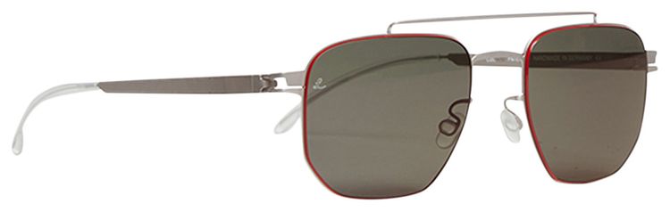 Mykita ML05 Sunglasses Matte SilverLeica G15 SolidRed