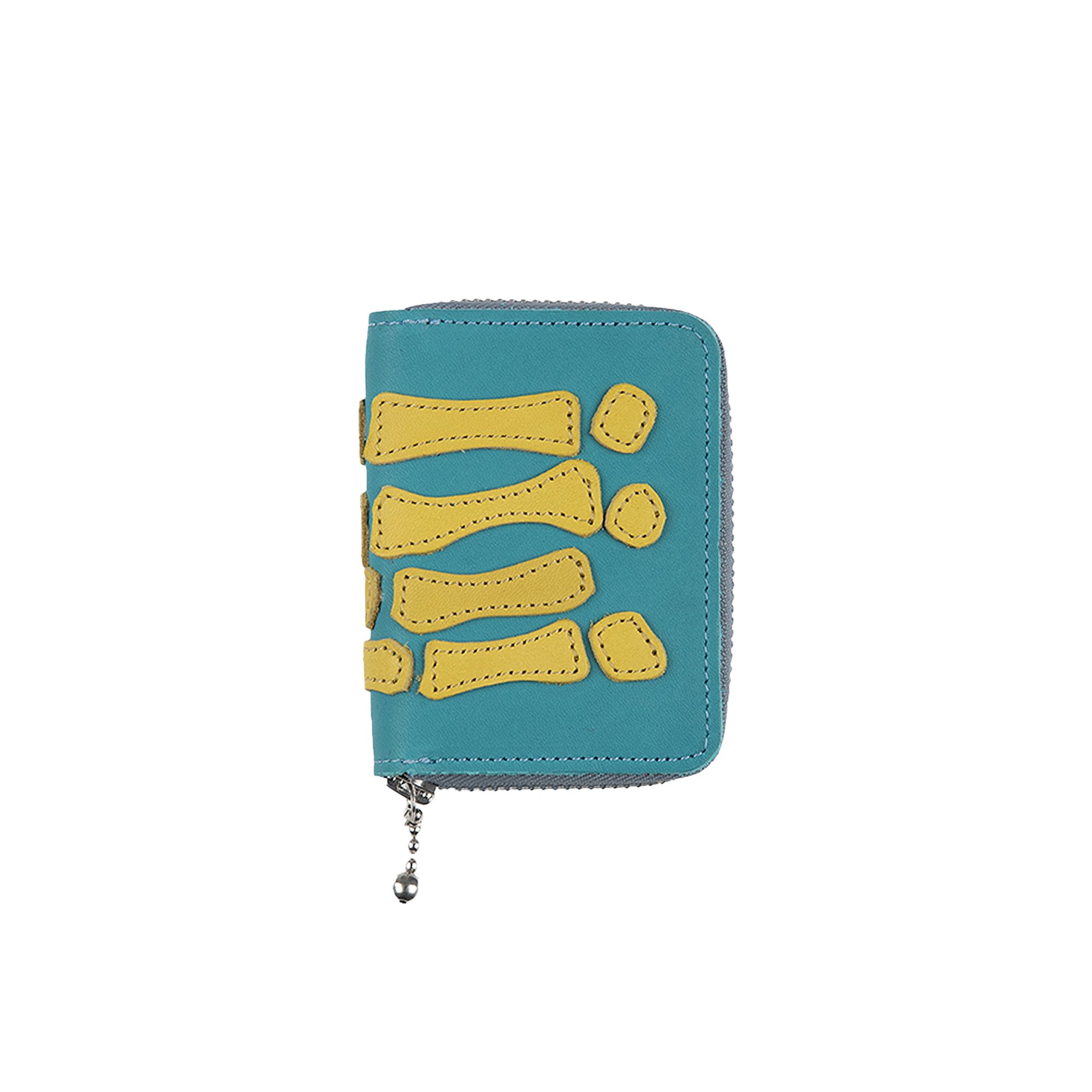 Buy Kapital Thumb Up Bone Hand Zip Mini Wallet 'Sax' - K2109XG501