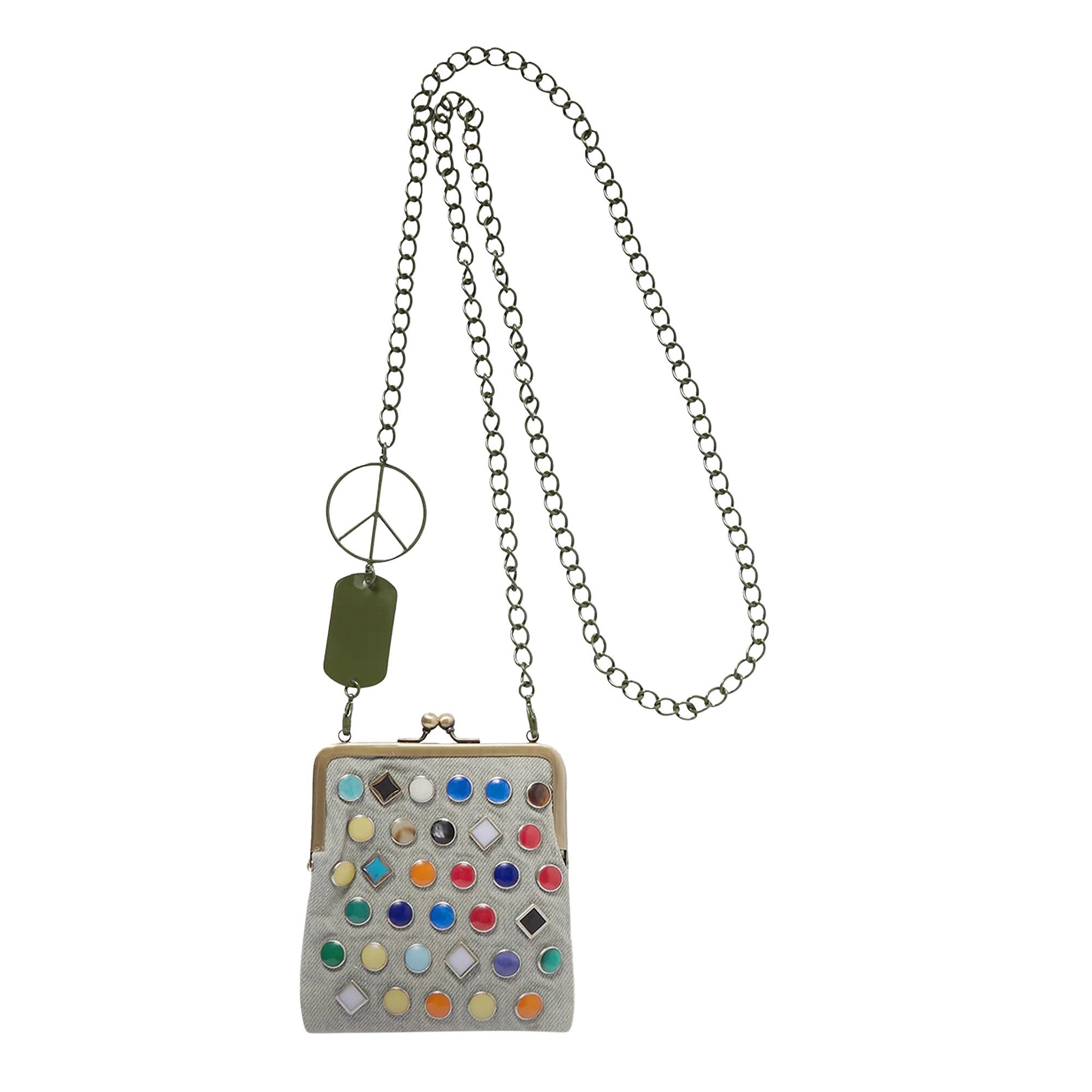 KAPITAL Wallet chain KAPITAL - Butterfly Chain-Embellished Leather