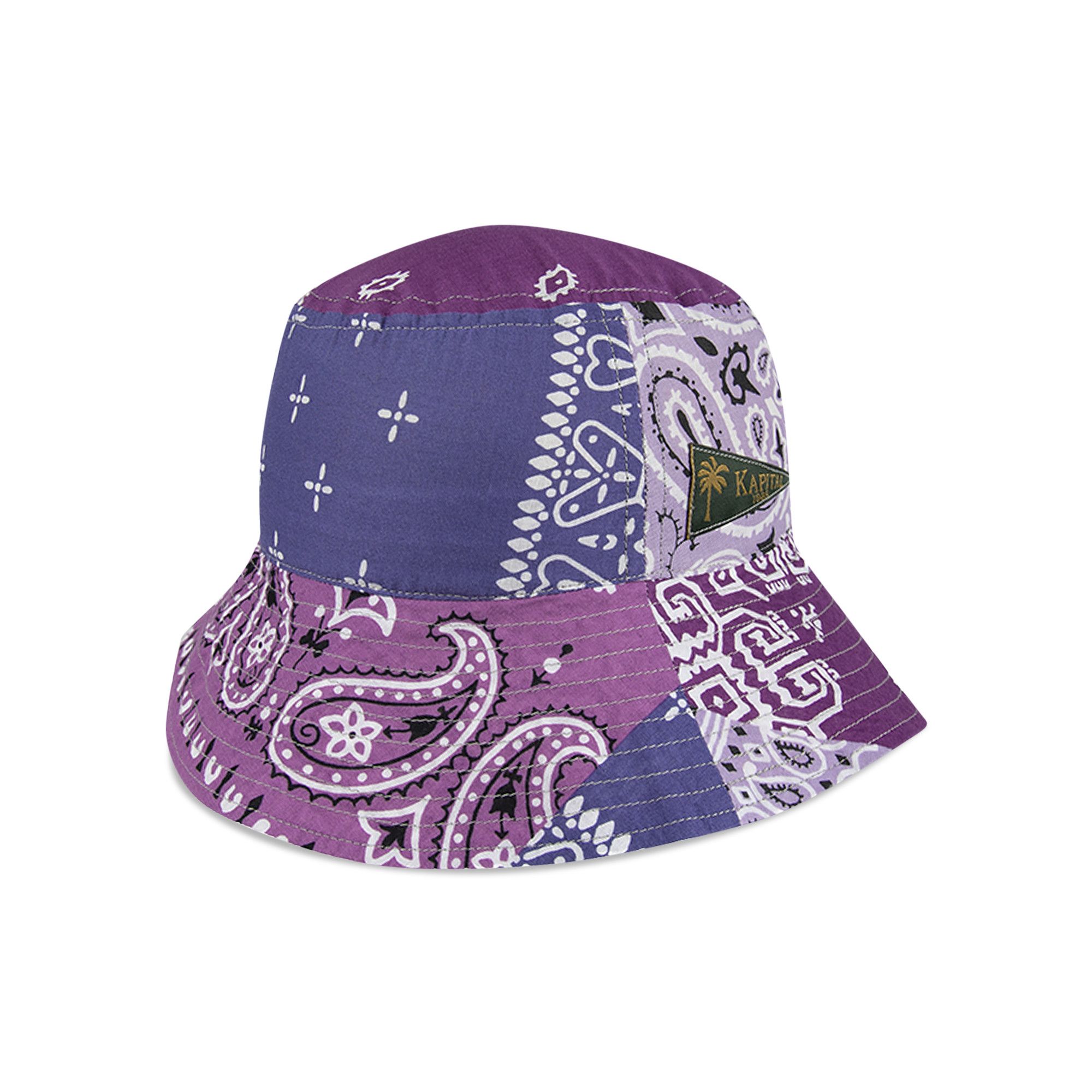 Buy Kapital Bandana Patchwork Bucket Hat Light Purple K2104XH544 LIGH GOAT CA