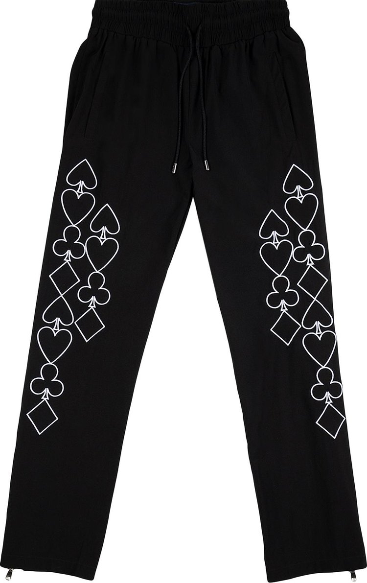 Just Don Embroidered Dealer Trackpants 'Black'