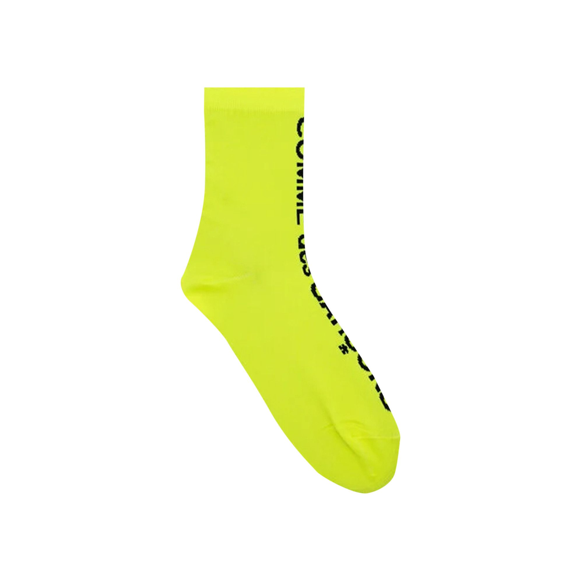 Buy Comme des Garçons Logo Print Socks 'Fluo Pink' - GI K505 051 1