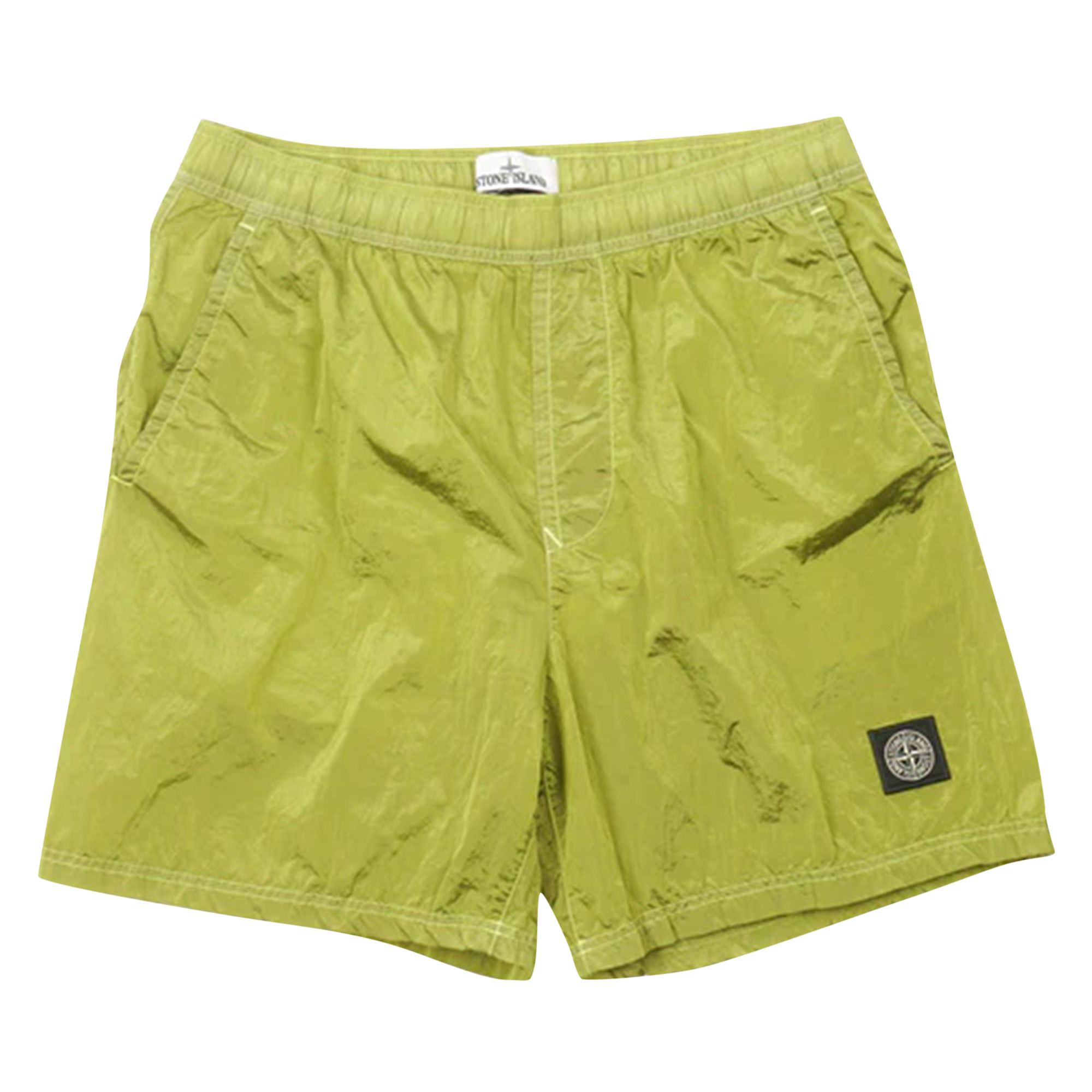 Stone island discount yellow shorts