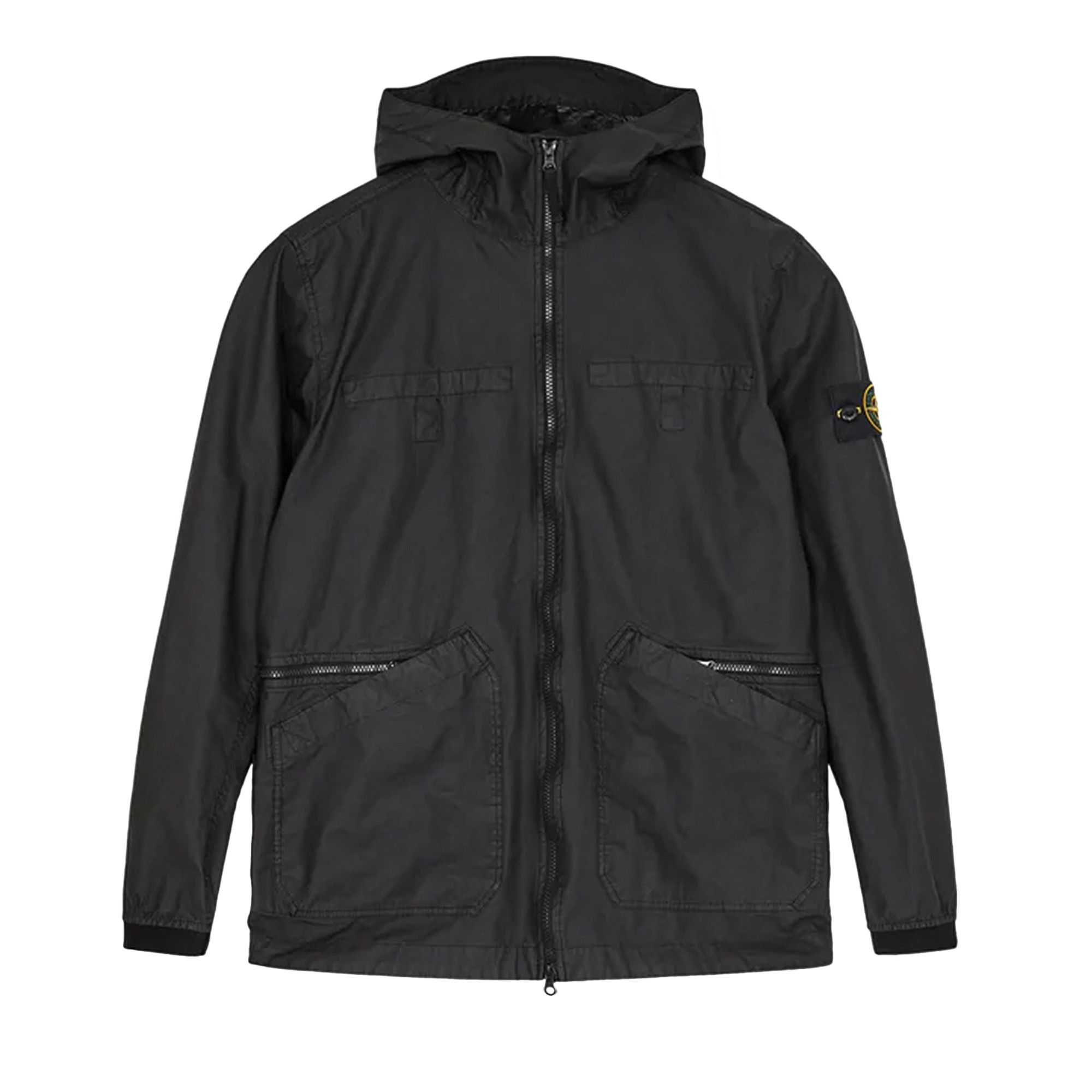 Buy Stone Island Aggressive Gommato Hooded Jacket 'Black Buy Stone Island Aggressive Gommato Hooded Jacket 'Black