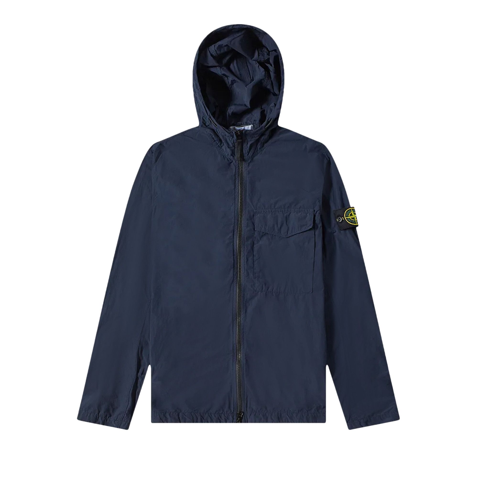 Buy Stone Island Naslan Light Hooded Overshirt Navy Blue 761512402 V0020 GOAT SA