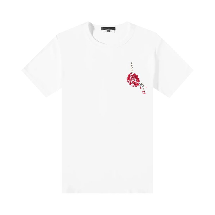 Comme des Garçons Homme Plus Jersey Embroidery Pattern D T-Shirt 'White'