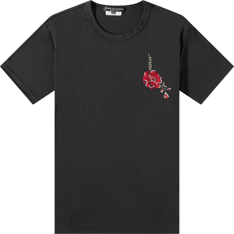 Comme des Garçons Homme Plus Jersey Embroidery Pattern D T-Shirt 'Black'