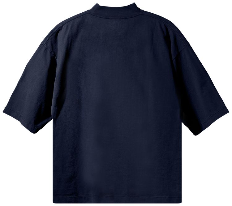 Yeezy Gap Engineered by Balenciaga Logo 34 Sleeve Tee Blue