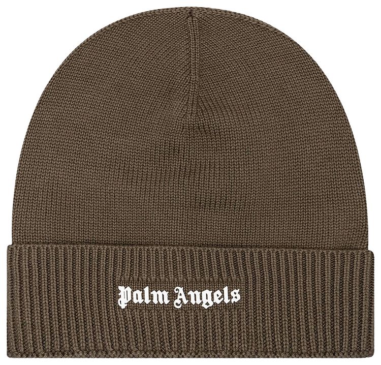 Palm Angels Classic Logo Beanie Military