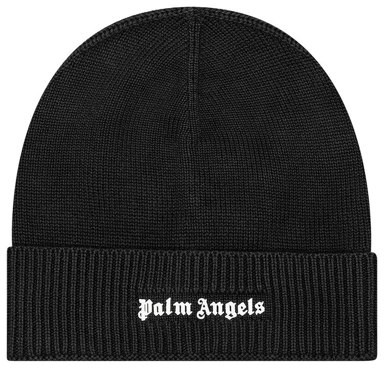 Buy Palm Angels Classic Logo Beanie 'Black/White