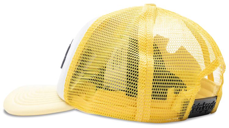 Palm Angels GD Curved Logo Trucker Hat YellowBlack