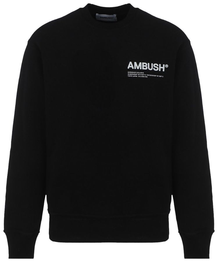 Ambush Fleece Workshop Crewneck BlackCloud Dancer