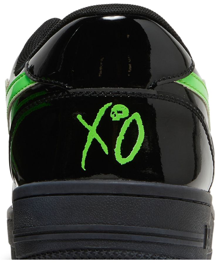 The Weeknd x XO Bapesta Low M2 Black Neon Green