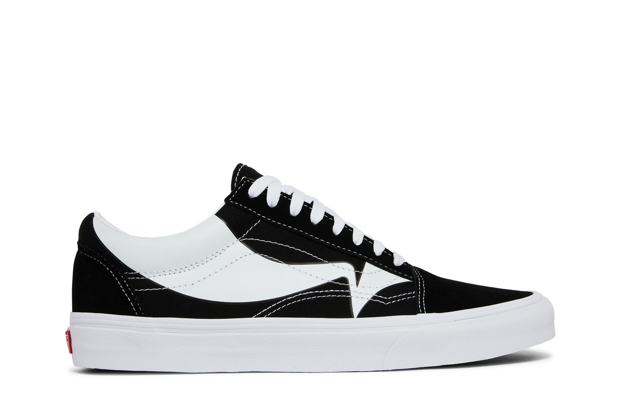 VANS★OLD SKOOL WARP★タイダイ柄★兼用 VANS Old Skool Warp Canvas White Tie Dye Shoes Women's Size
