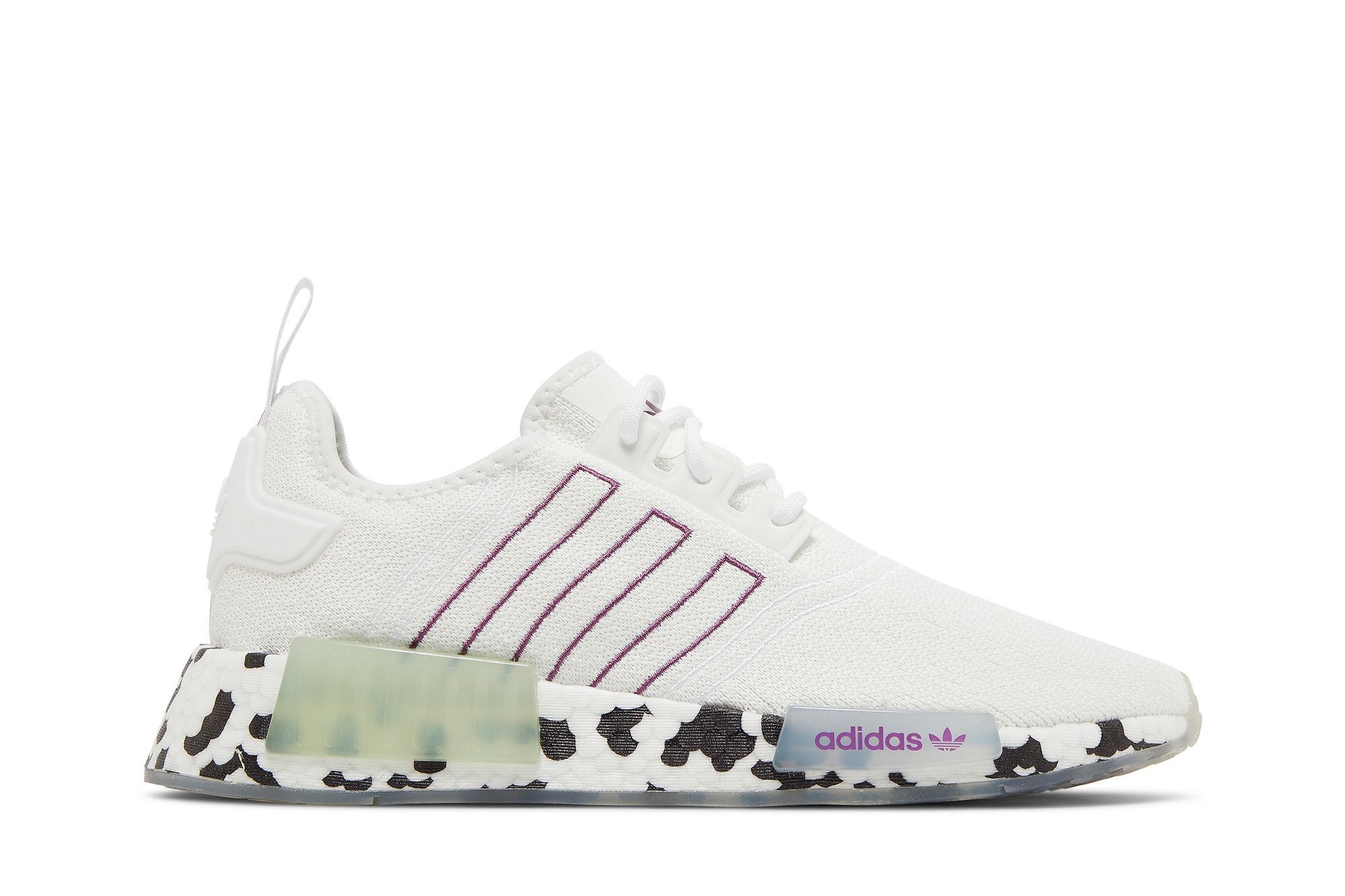 Purple and white nmds discount