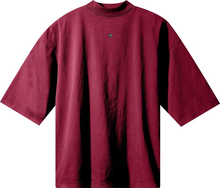 Yeezy Gap Engineered by Balenciaga Logo 3/4 Sleeve Tee 'Red'