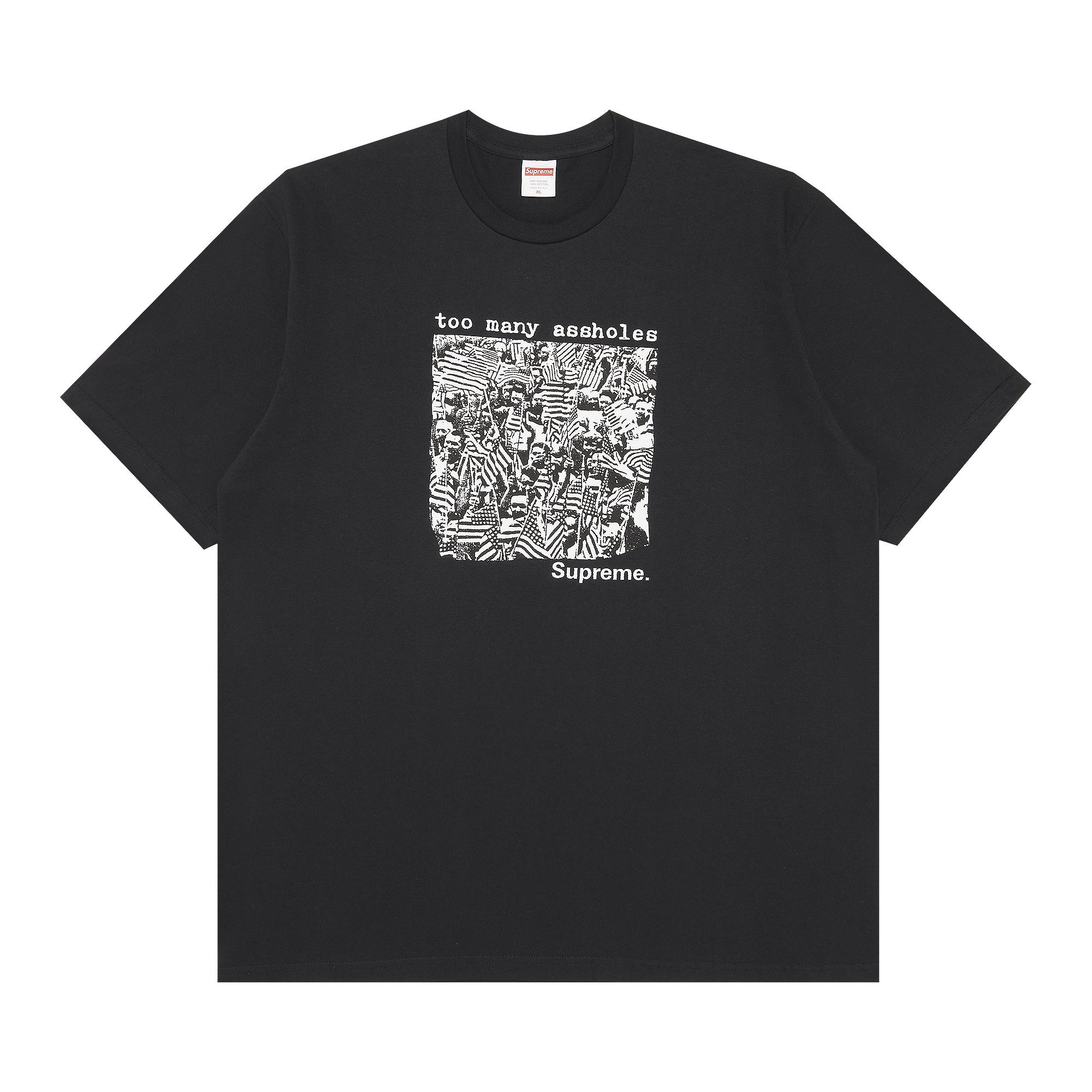 Supreme Too Many Assholes Tee 'Black'