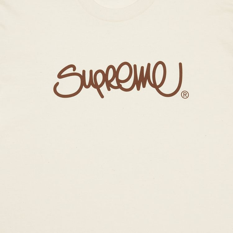 Supreme Handstyle Tee Natural
