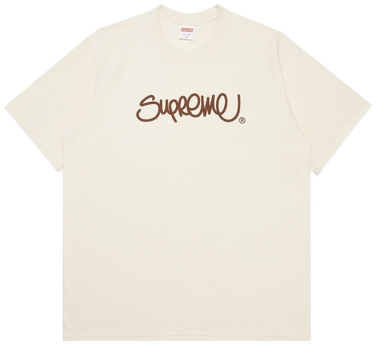Supreme Handstyle Tee Natural