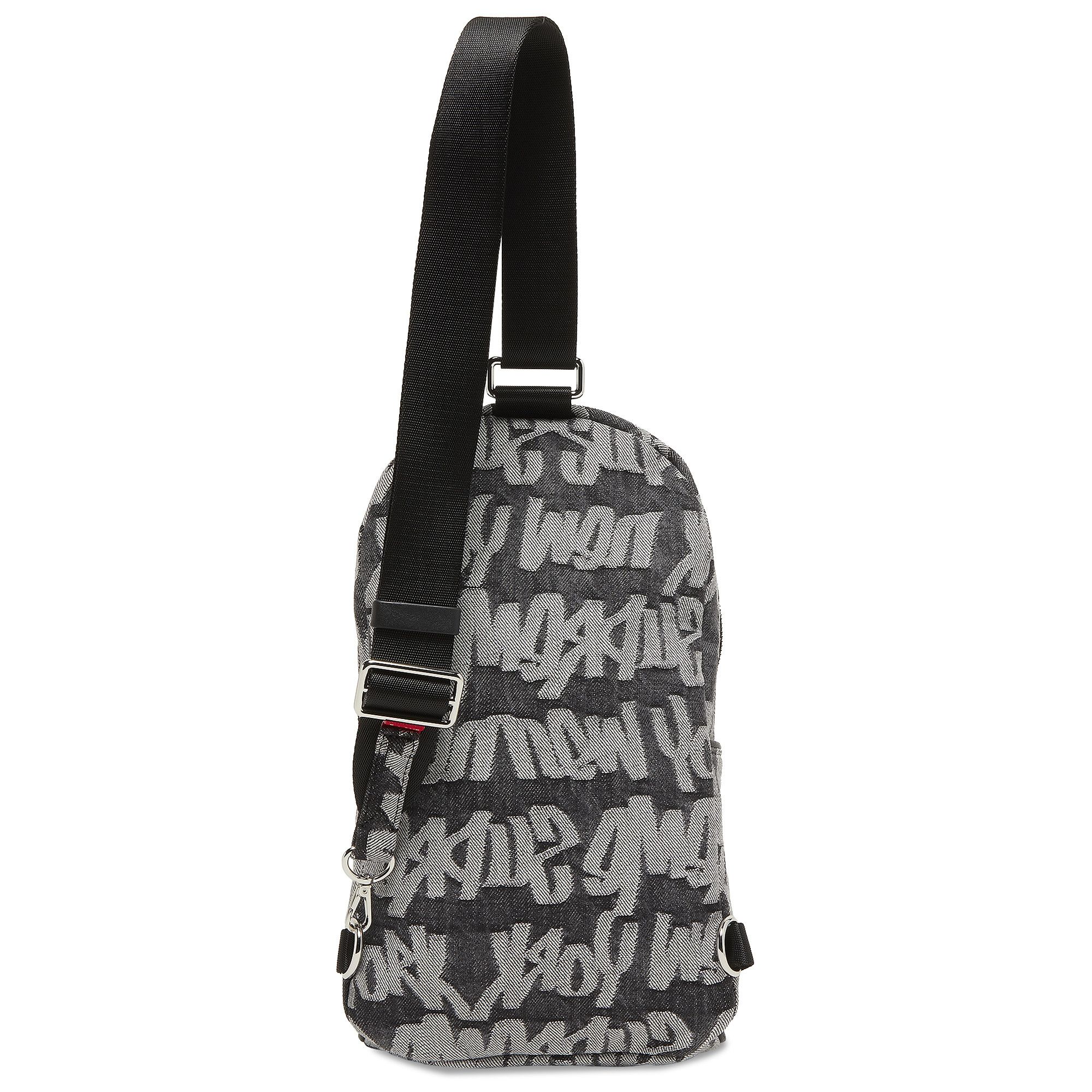 Buy Supreme Fat Tip Jacquard Denim Sling Bag 'Black