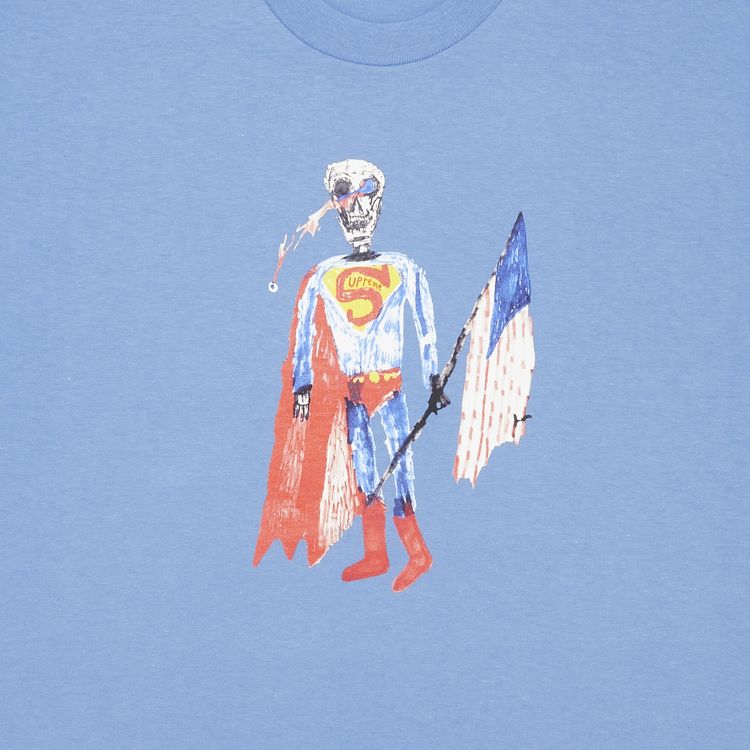 Supreme Skeleton Tee Dusty Light Royal