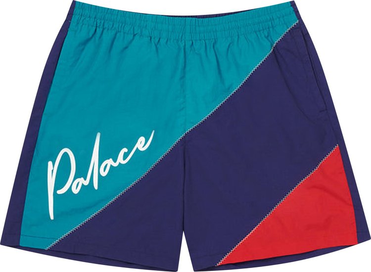 Palace Sail Shorts 'Teal/Navy/Red'