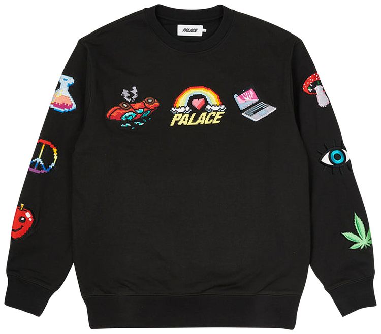 Palace Mixed Media Bitmap Crew Black