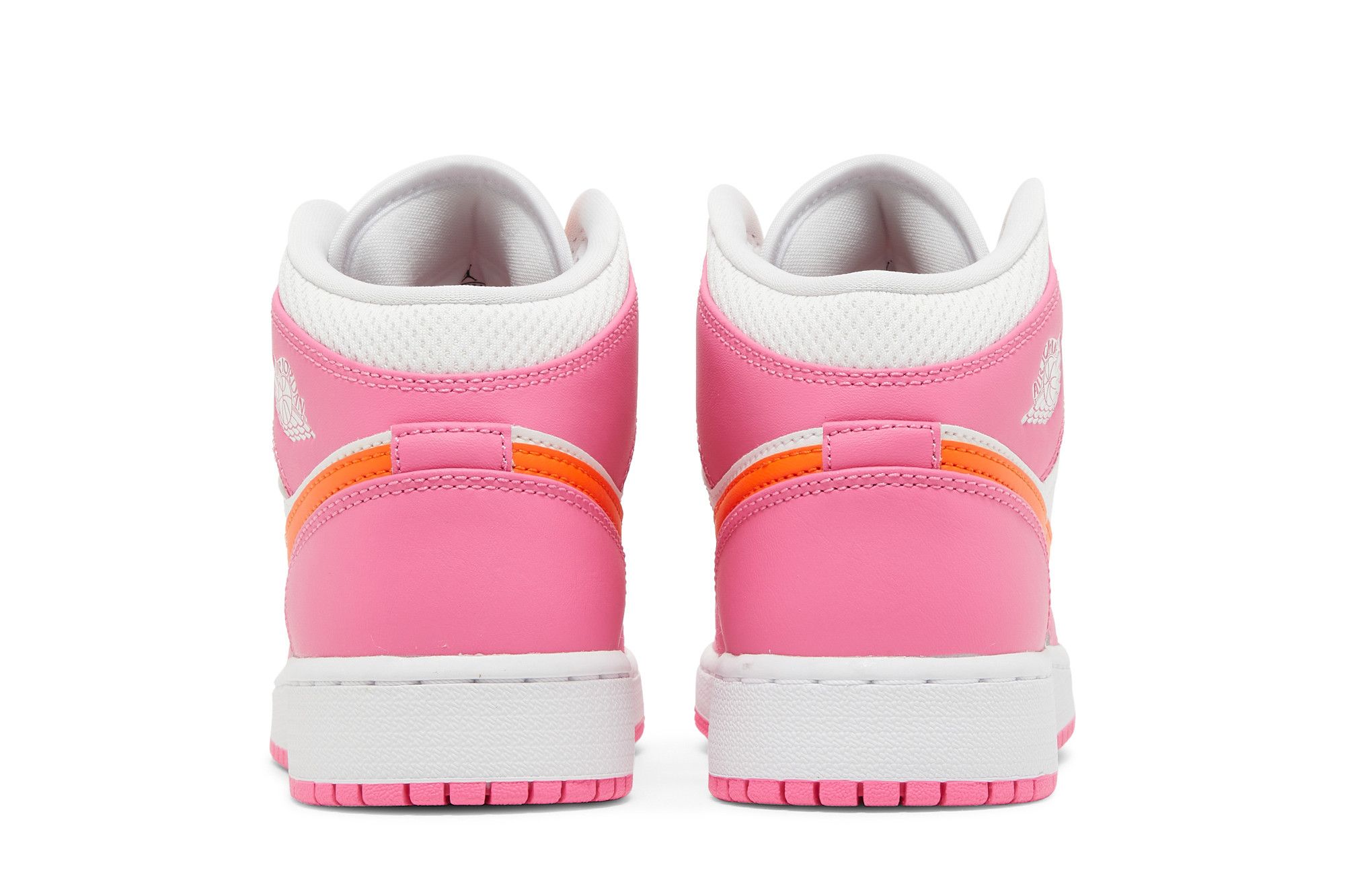 Orange and pink jordans discount