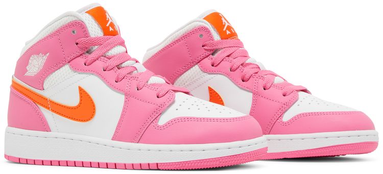 Air Jordan 1 Mid GS Pinksicle Orange