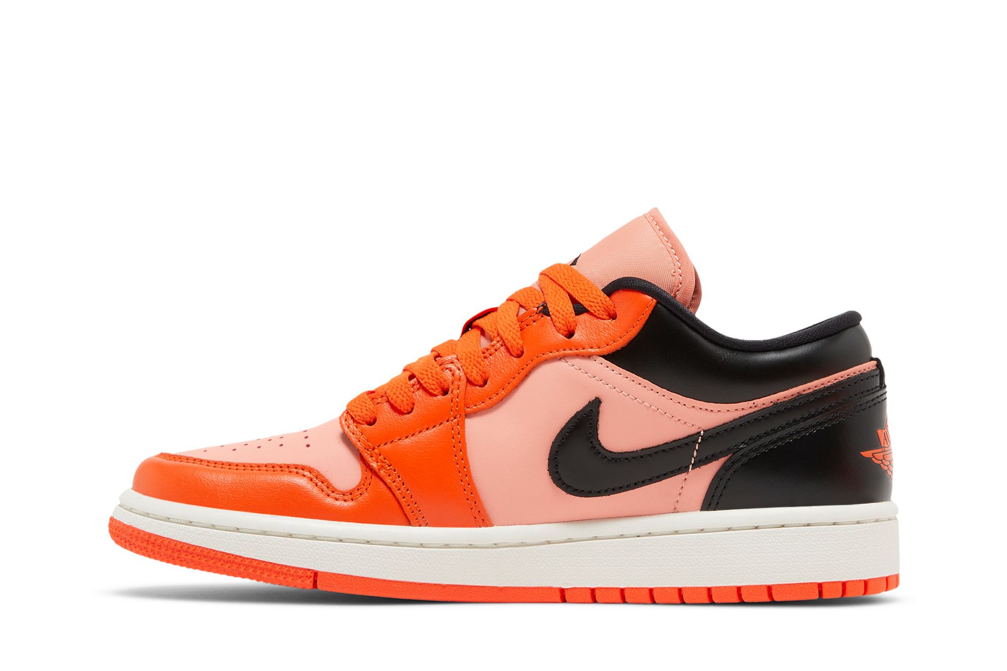 Black orange and white jordan 1 online