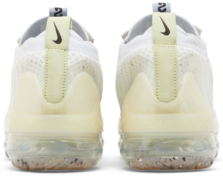 Nike Air VaporMax 2021 Flyknit GS Mismatched Swoosh   White