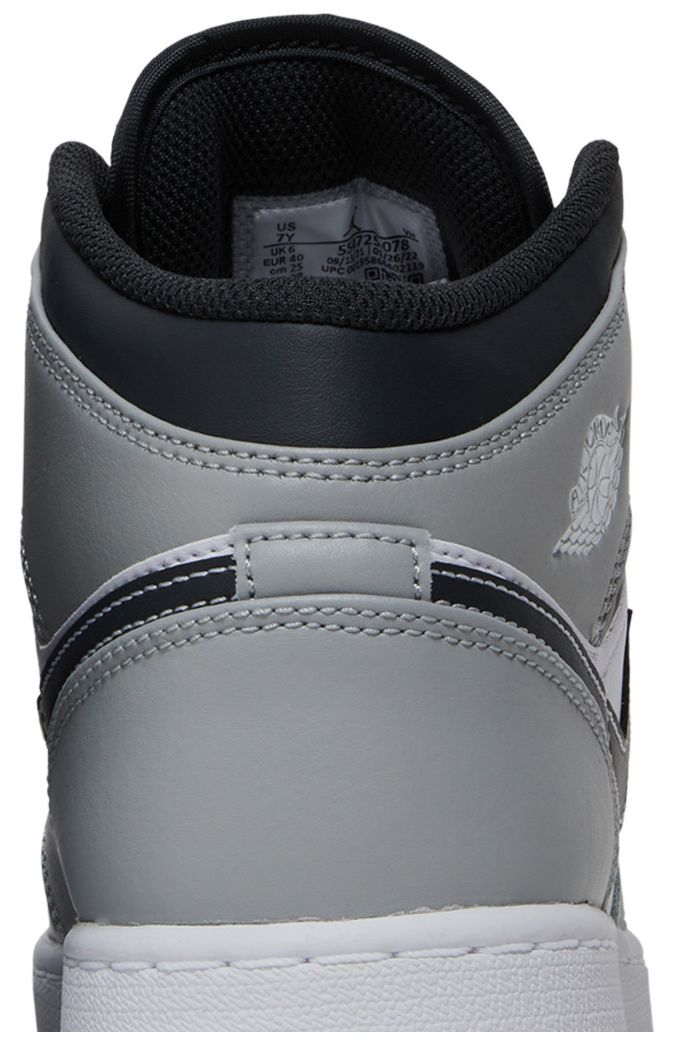 Air Jordan 1 Mid GS Light Smoke Grey