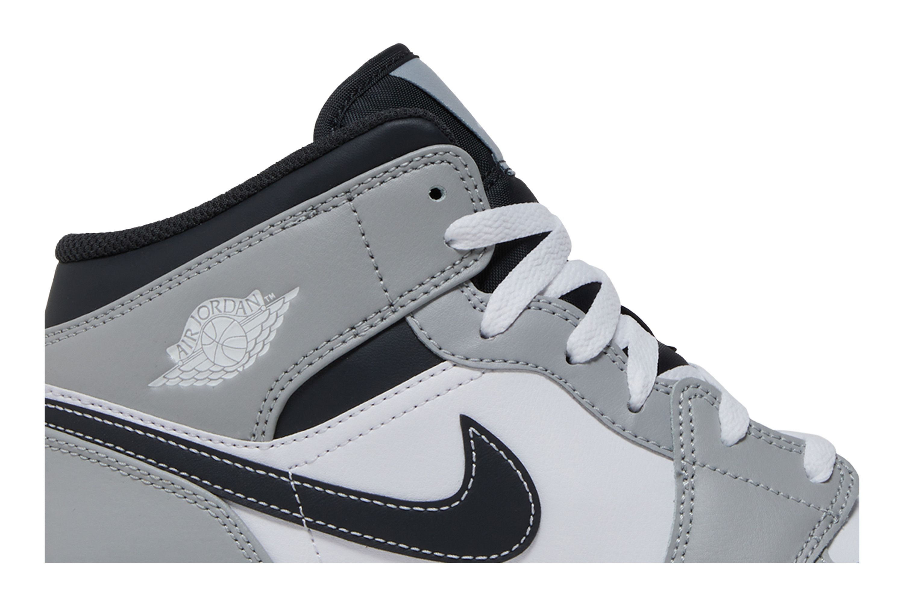 Buy Air Jordan 1 Mid GS 'Light Smoke Grey' - 554725 078 | GOAT