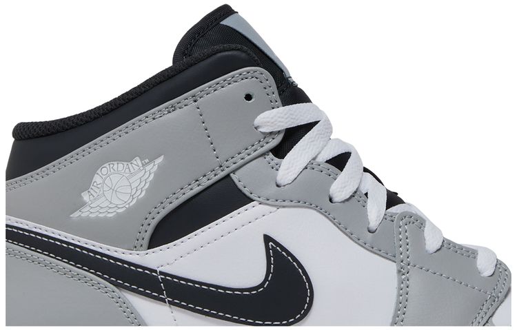 Air Jordan 1 Mid GS Light Smoke Grey