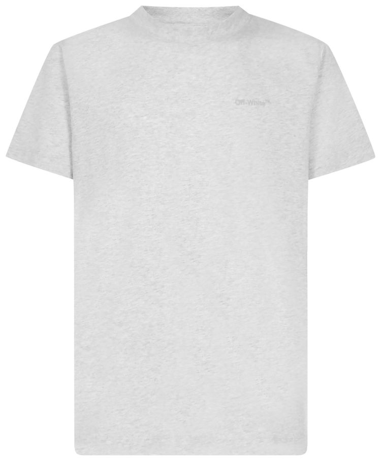 Off White Diag Tab Slim Tee Melange Grey