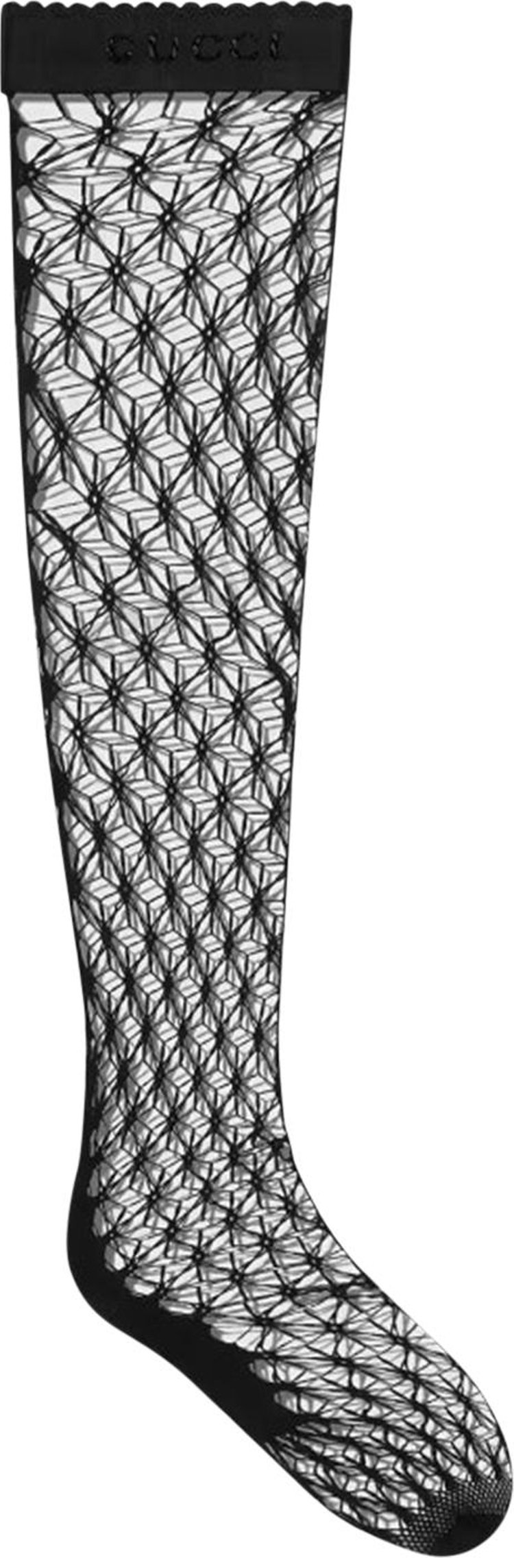 Gucci Diamond Motif Knit Stockings 'Black'