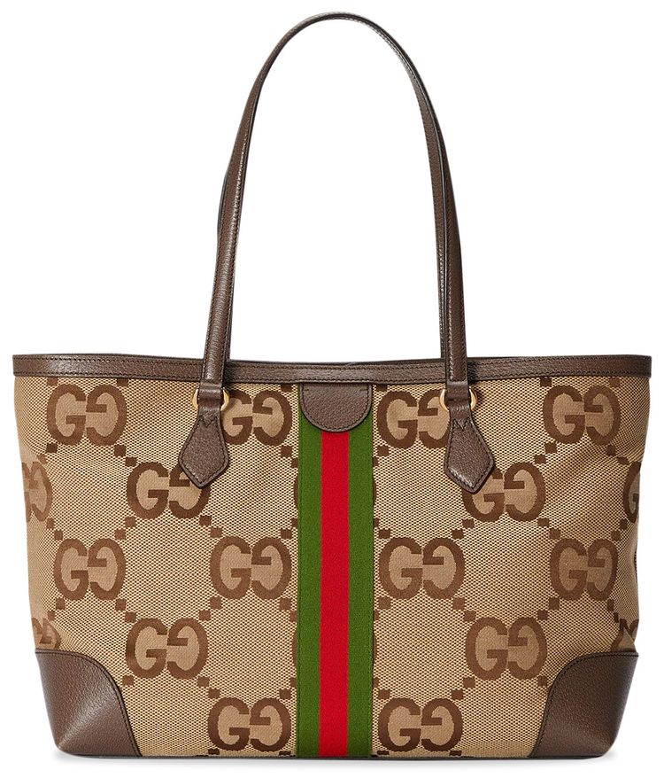 Gucci Ophidia Jumbo GG Medium Tote CamelEbony