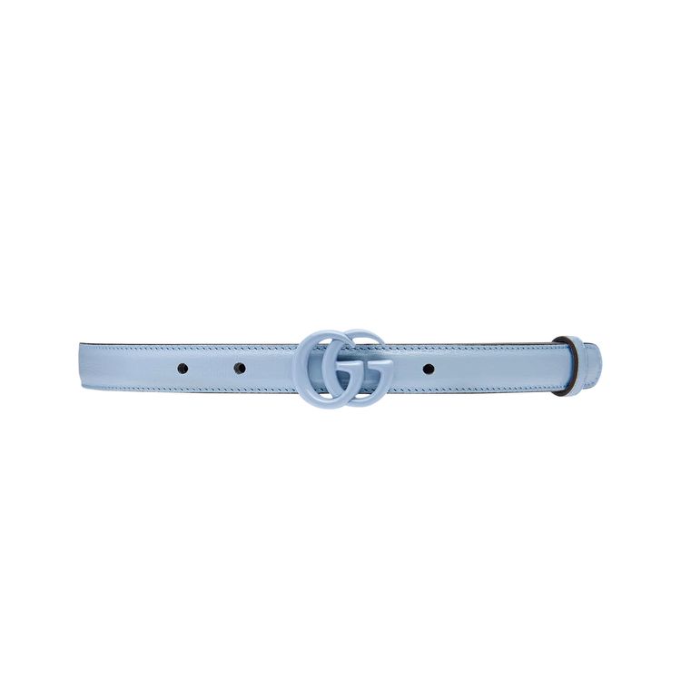 Gucci Marmont Thin Belt Pale Blue