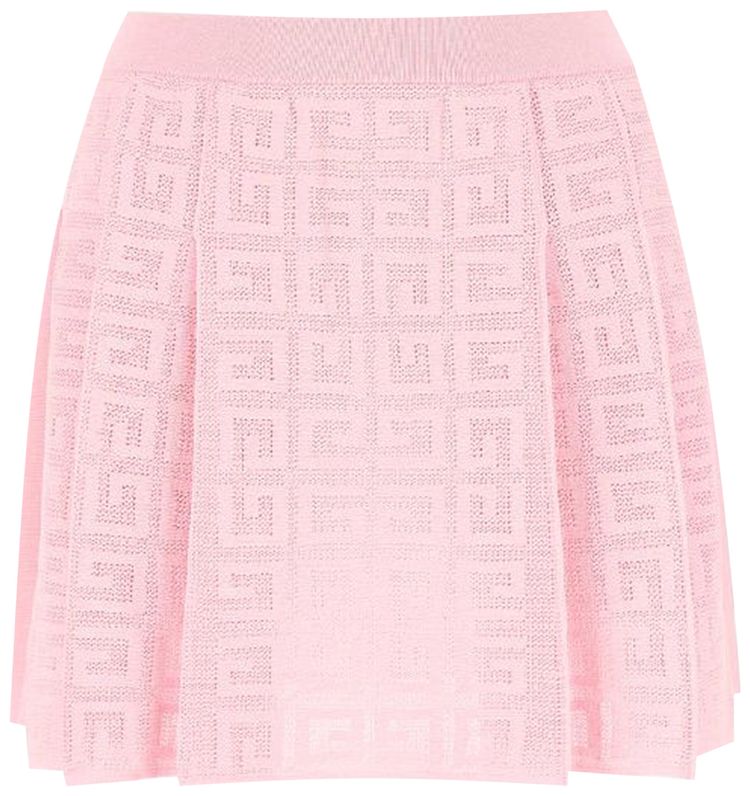 Givenchy 4G Pleated Skirt Light Pink
