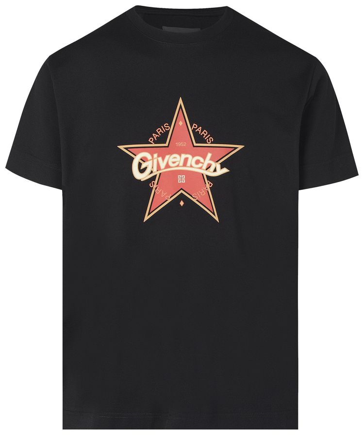 Givenchy Slim Fit Print T Shirt Black