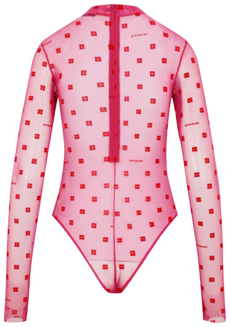 Givenchy Jacquard Bodysuit PinkRed