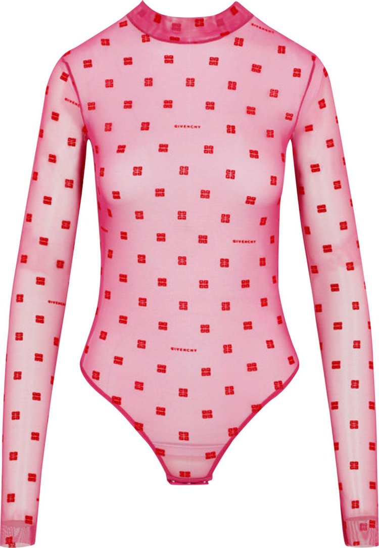 Givenchy Jacquard Bodysuit 'Pink/Red'