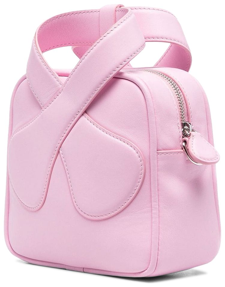 Courreges Leather Loop Bag Rose