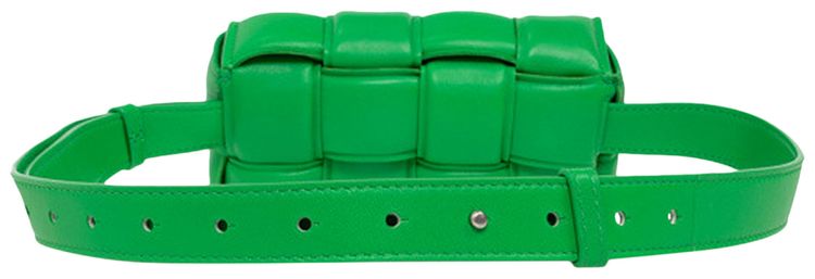 Bottega Veneta Padded Cassette Belt Bag ParakeetSilver