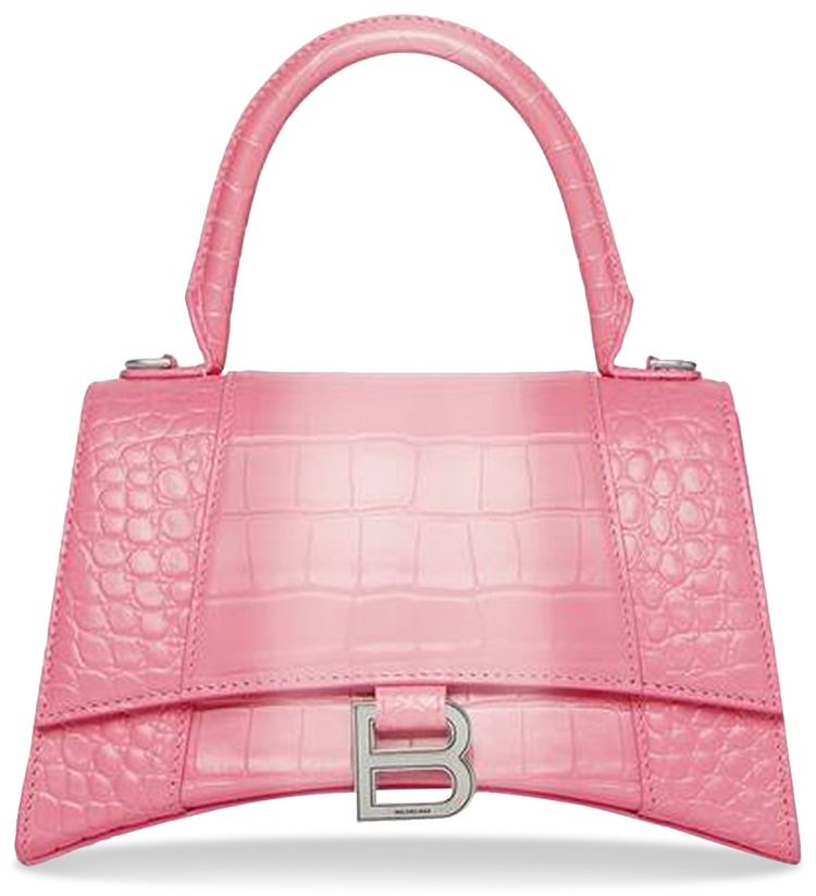 Balenciaga Hourglass Small Handbag Sweet Pink