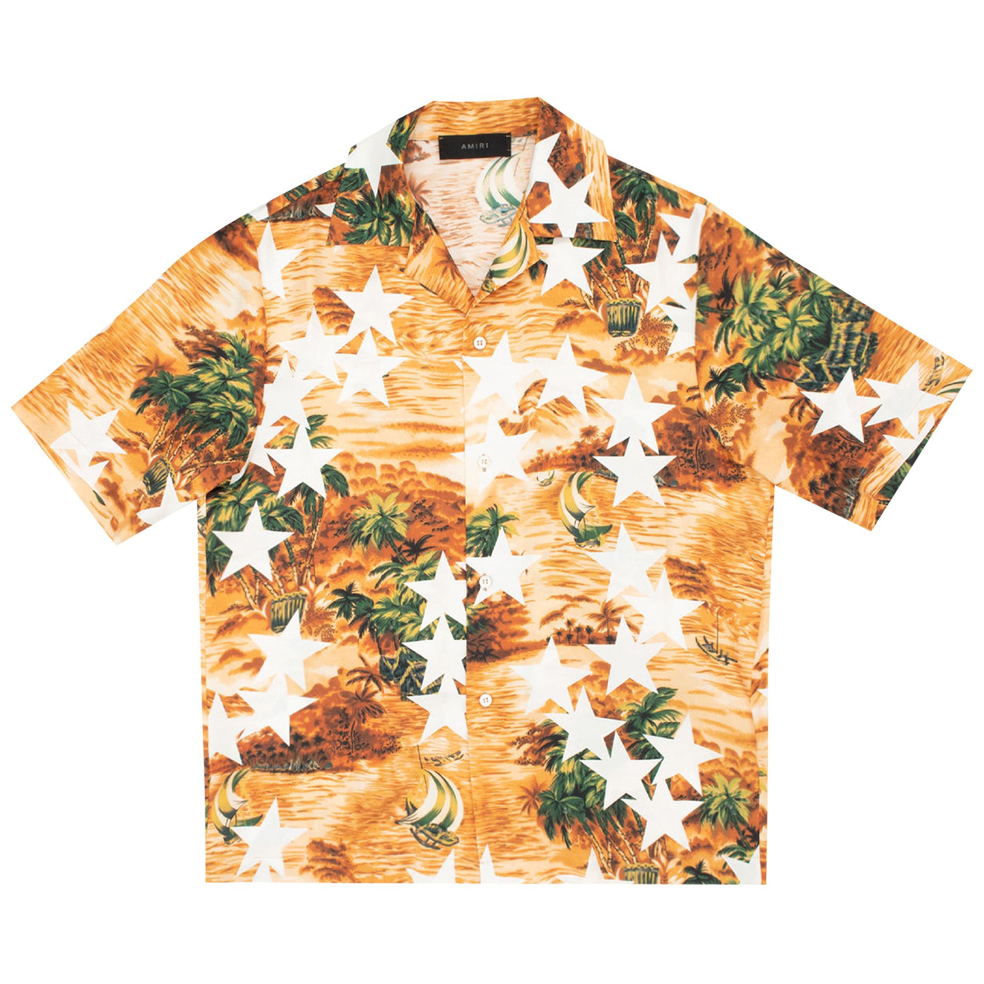 【破格値下げ】 Buy Amiri Tropical Star Camp Shirt 'Orange' - PF22MSS004 665 Tシャツ+カットソー(半袖+袖なし)