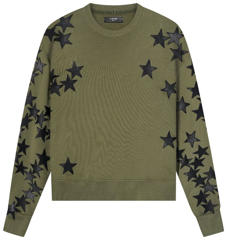Amiri Chemist Crew Military Green