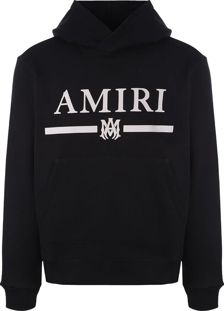 Buy Amiri MA Bar Logo Hoodie 'Black' - PF22MJH022 001 BLAC | GOAT