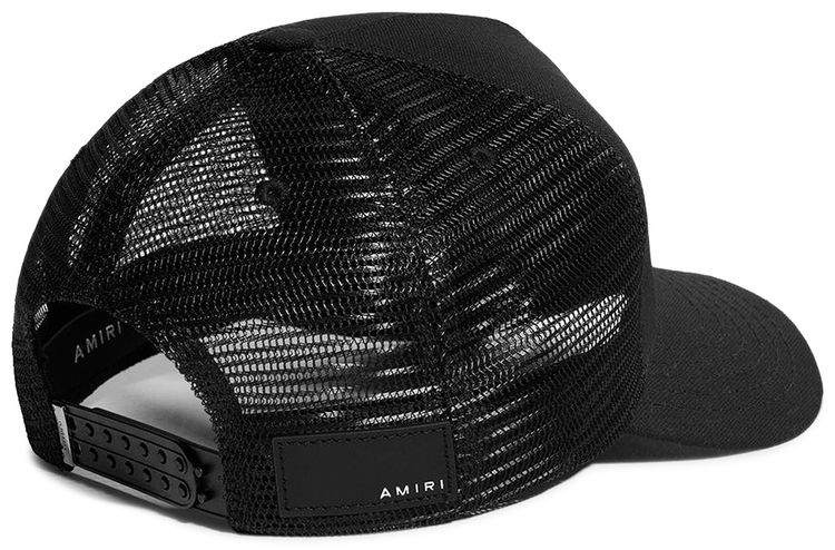 Amiri MA Logo Trucker Hat Black